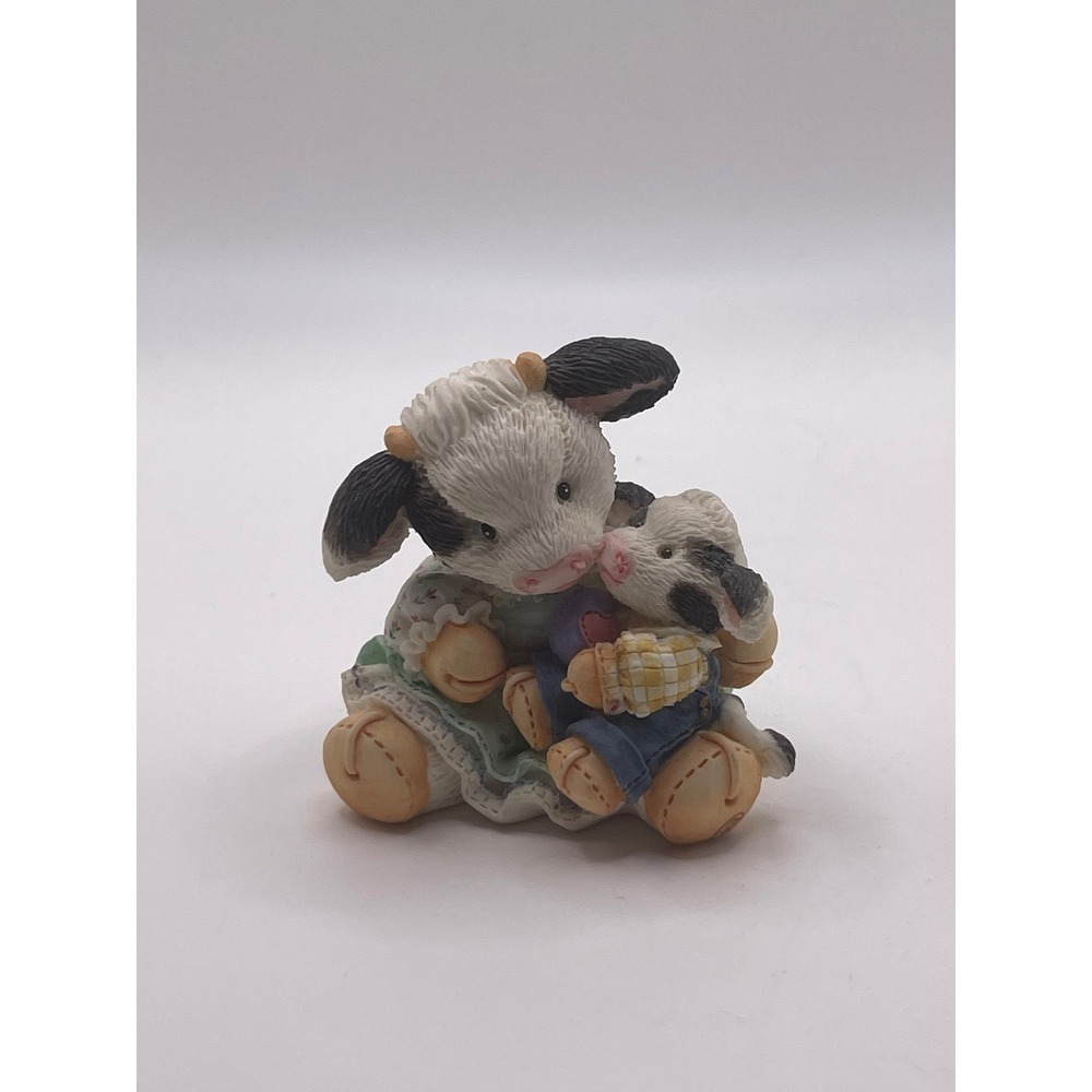 Vintage 1994 Mary's Moo Moos An Eggspression Of Love Enesco Cow Figurine 104906